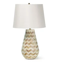 Inlaid Chevron Table Lamp