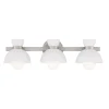 Janet Opaque Vanity Light - 3 Light