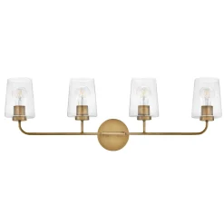 Jeida Clear Glass Vanity Light - 4 Light