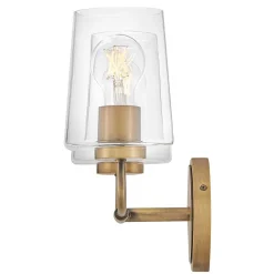 Jeida Clear Glass Vanity Light - 2 Light