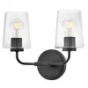 Jeida Clear Glass Vanity Light - 2 Light