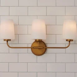 Jeida Opal Glass Vanity Light - 3 Light