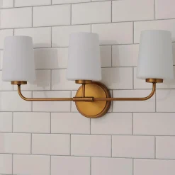 Jeida Opal Glass Vanity Light - 3 Light