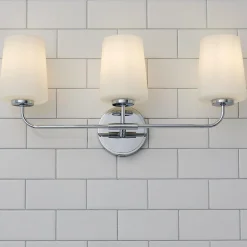 Jeida Opal Glass Vanity Light - 3 Light