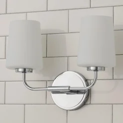 Jeida Opal Glass Vanity Light - 2 Light