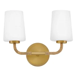 Jeida Rope Wrapped Vanity Light - 2 Light