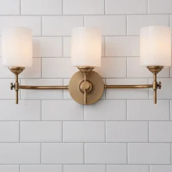 Jerdora Opal Glass Vanity Light - 3 Light