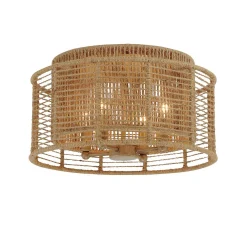 Jute Veil Ceiling Light