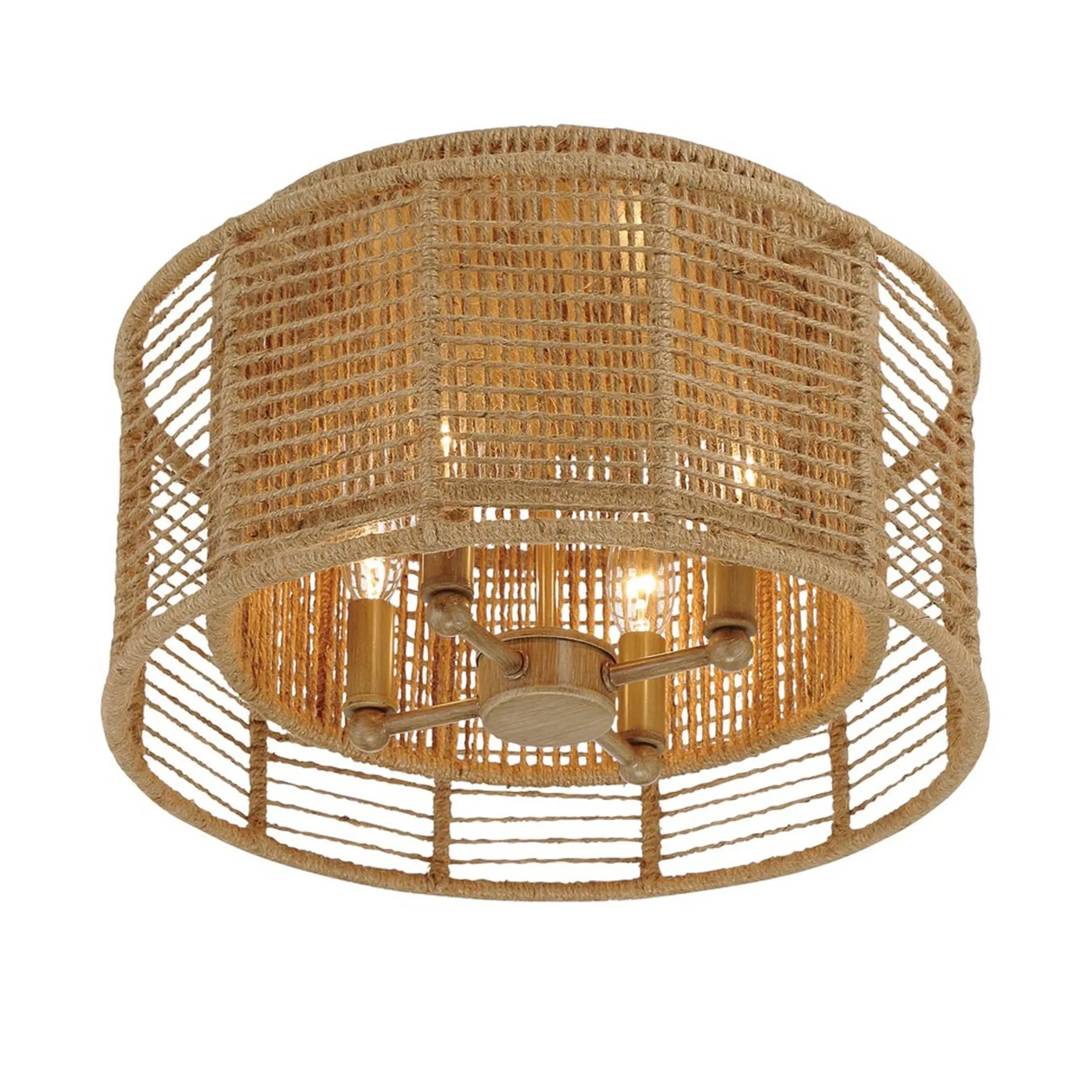 Jute Veil Ceiling Light