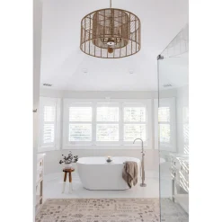 Jute Veil Chandelier - 8 Light