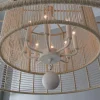 Jute Veil Chandelier - 8 Light