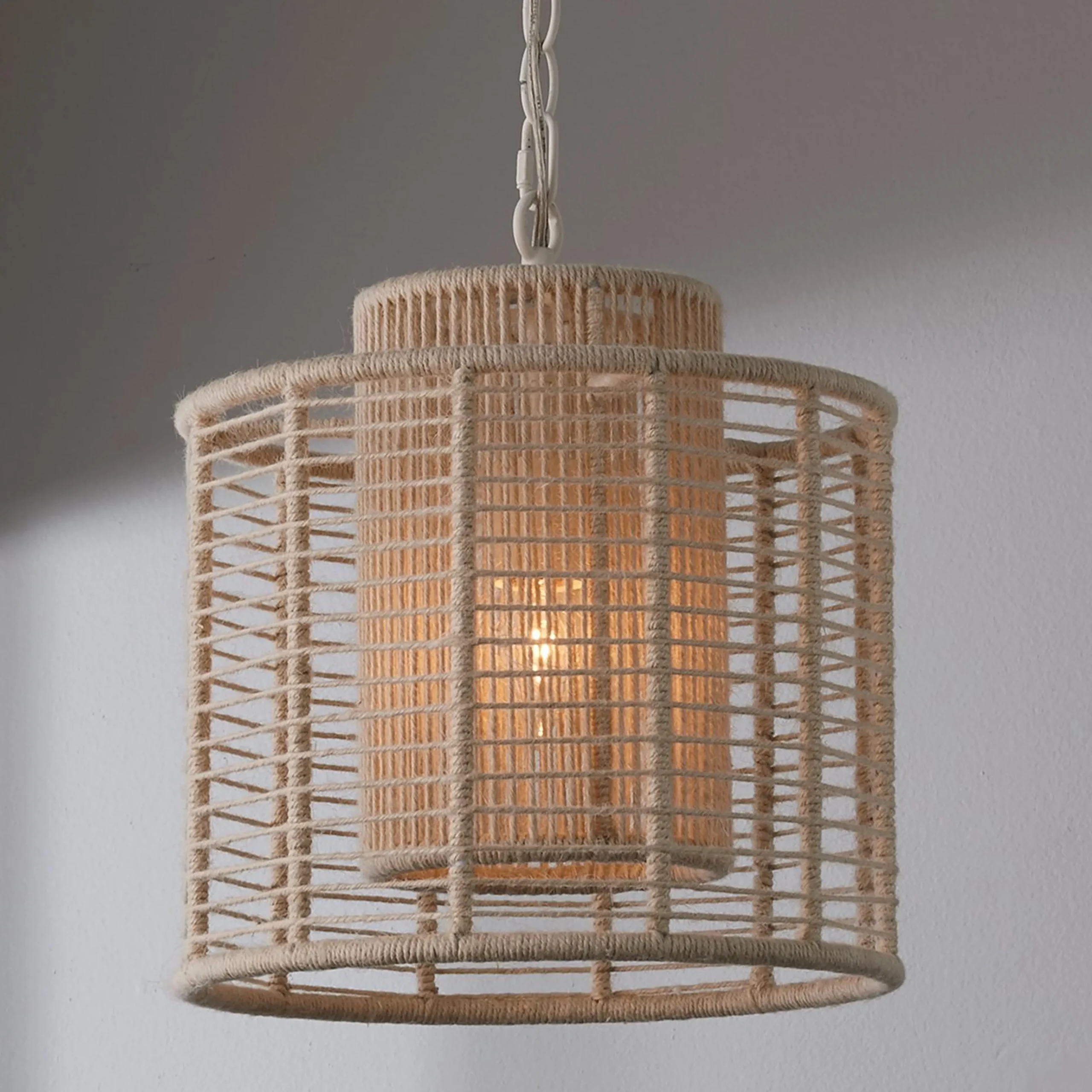 Jute Veil Pendant