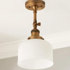 Kelsey Convertible Ceiling Light - Dome Frosted