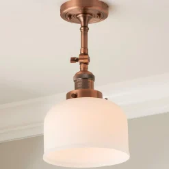 Kelsey Convertible Ceiling Light - Dome Frosted