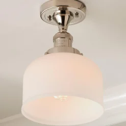 Kelsey Semi-Flush Ceiling Light - Dome Frosted