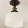 Kelsey Semi-Flush Ceiling Light - Dome Frosted