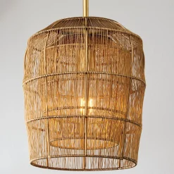 Kota Gold Wire Basket Pendant