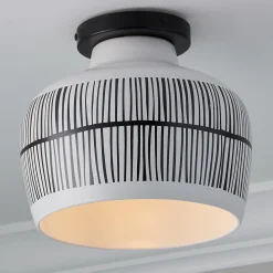 Laminae Semi-Flush Ceiling Light