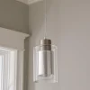 Layered Striped Glass Pendant
