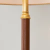 Leather Wrapped Table Lamp - Set of 2
