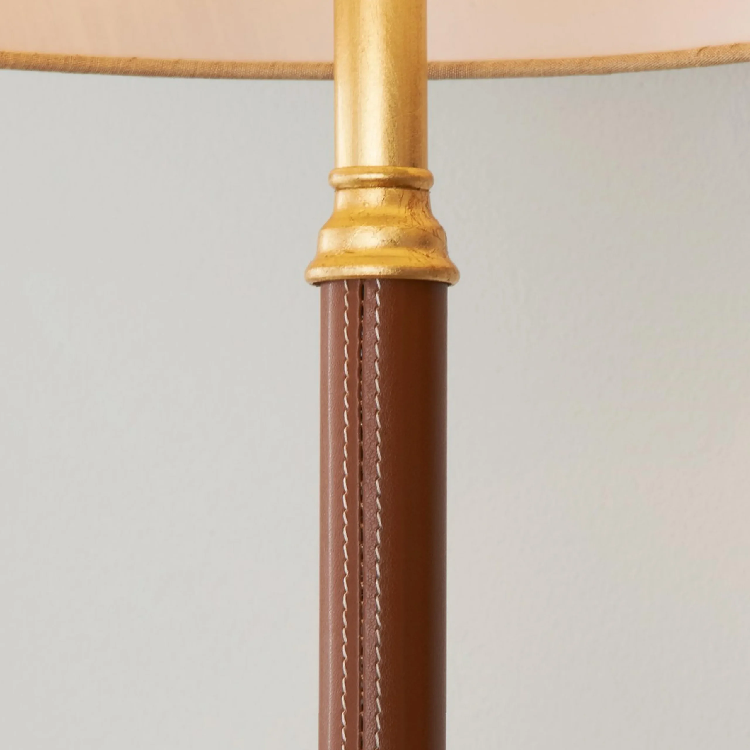 Leather Wrapped Table Lamp - Set of 2