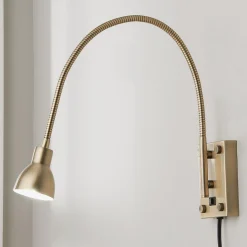 LED Gooseneck Reading Swing Arm Sconce