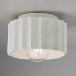 Lemnos Ceramic Ceiling Light - Small - Crackle