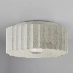 Lemnos Ceramic Ceiling Light - Large - Crackle