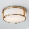 Lenora Opal Glass Ceiling Light - Small