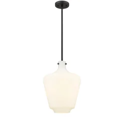 Lowell Pendant - White Glass