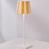Lucy Cordless Table Lamp - Stripes