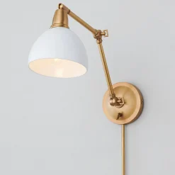 Lunar Luxe Library Swing Arm Sconce