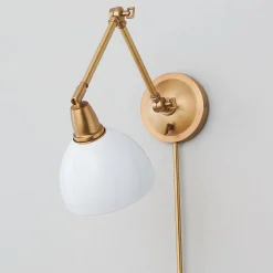 Lunar Luxe Library Swing Arm Sconce