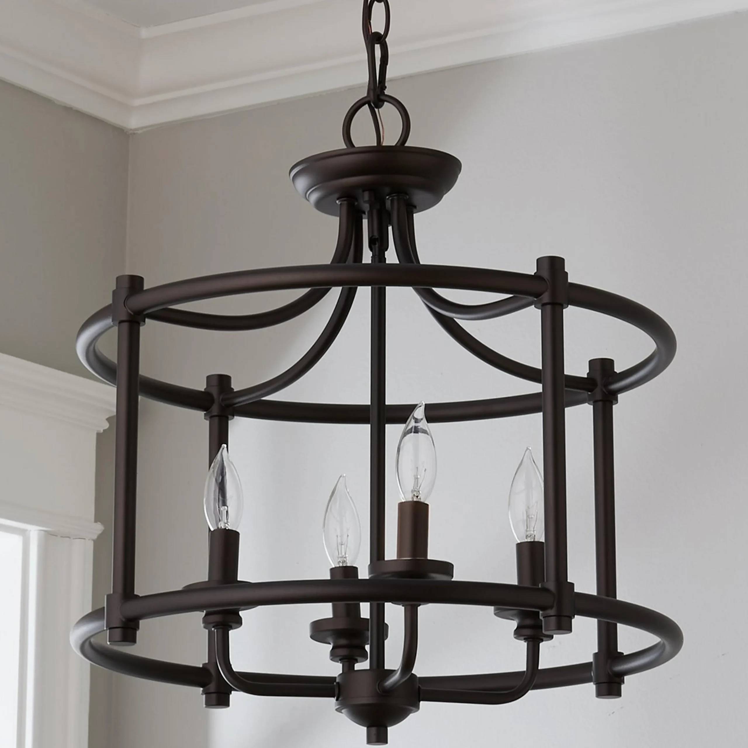Lustre en Transition Convertible Lantern