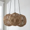 Macrame Jute Sphere Cluster Chandelier
