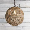 Macrame Jute Sphere Pendant - Small