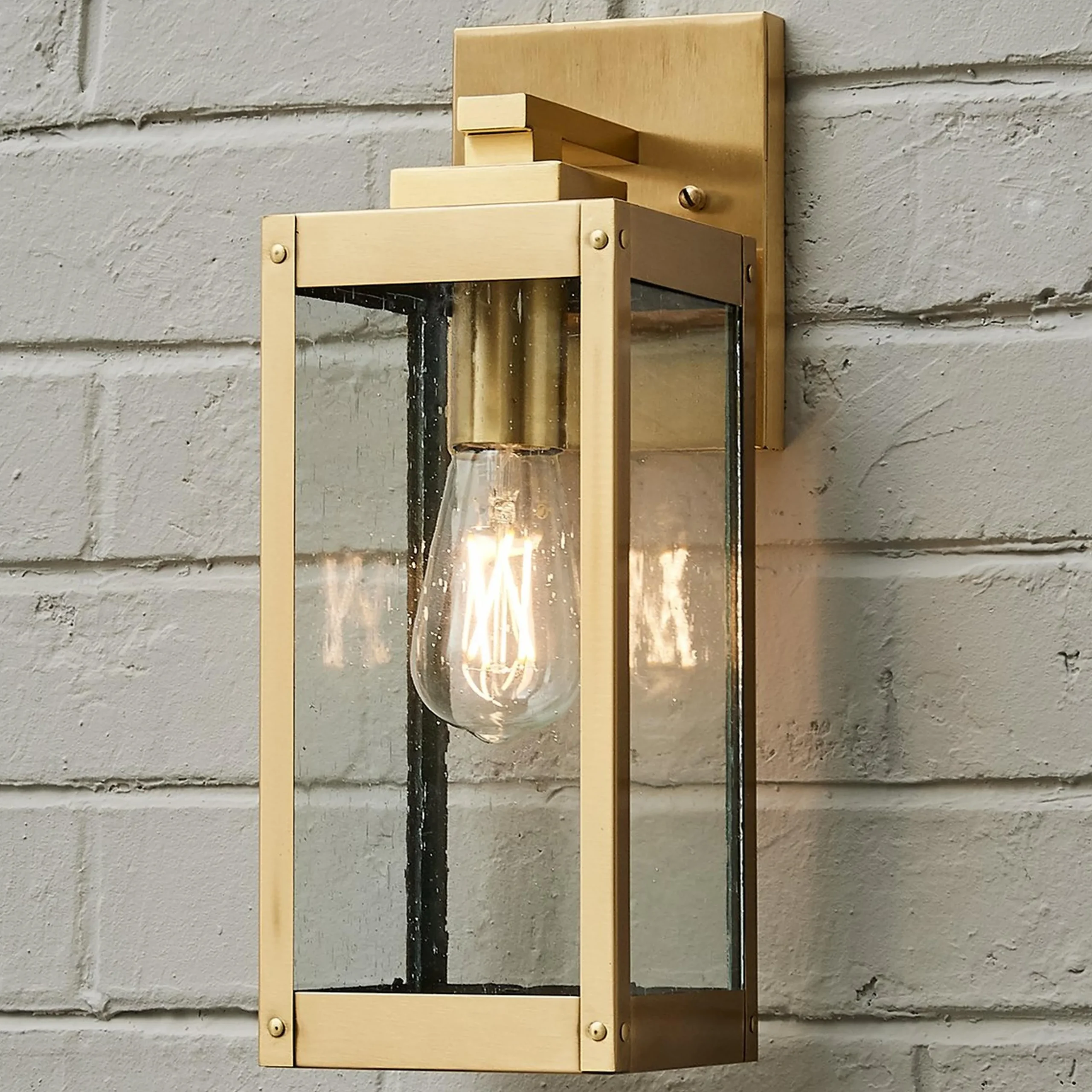 Maddox Seeded Outdoor Sconce - Small