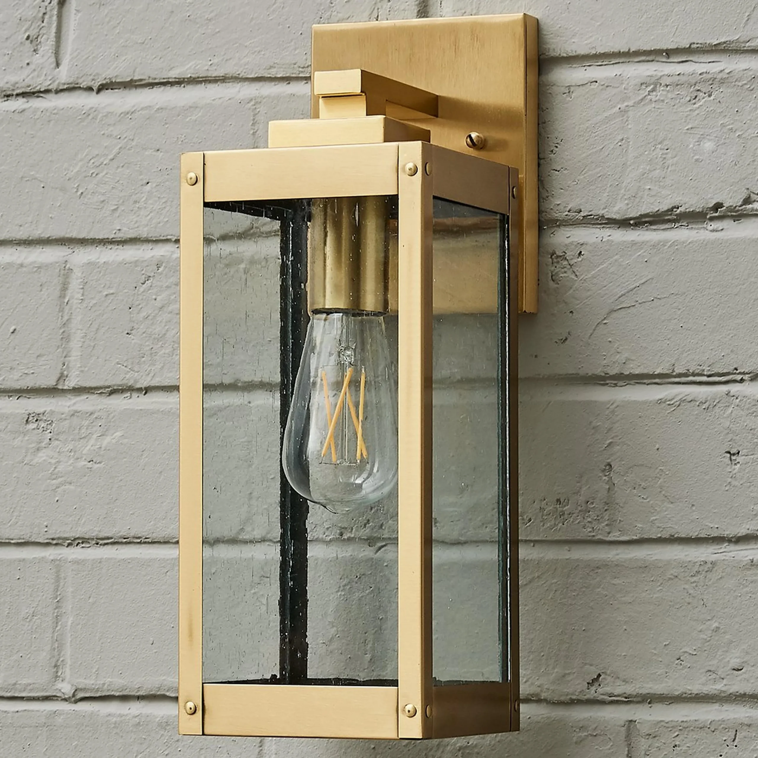 Maddox Seeded Outdoor Sconce - Small