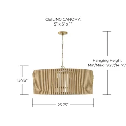 Maela Drum Chandelier - Large