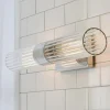 Malika Clear Glass Bath Sconce - 2 Light
