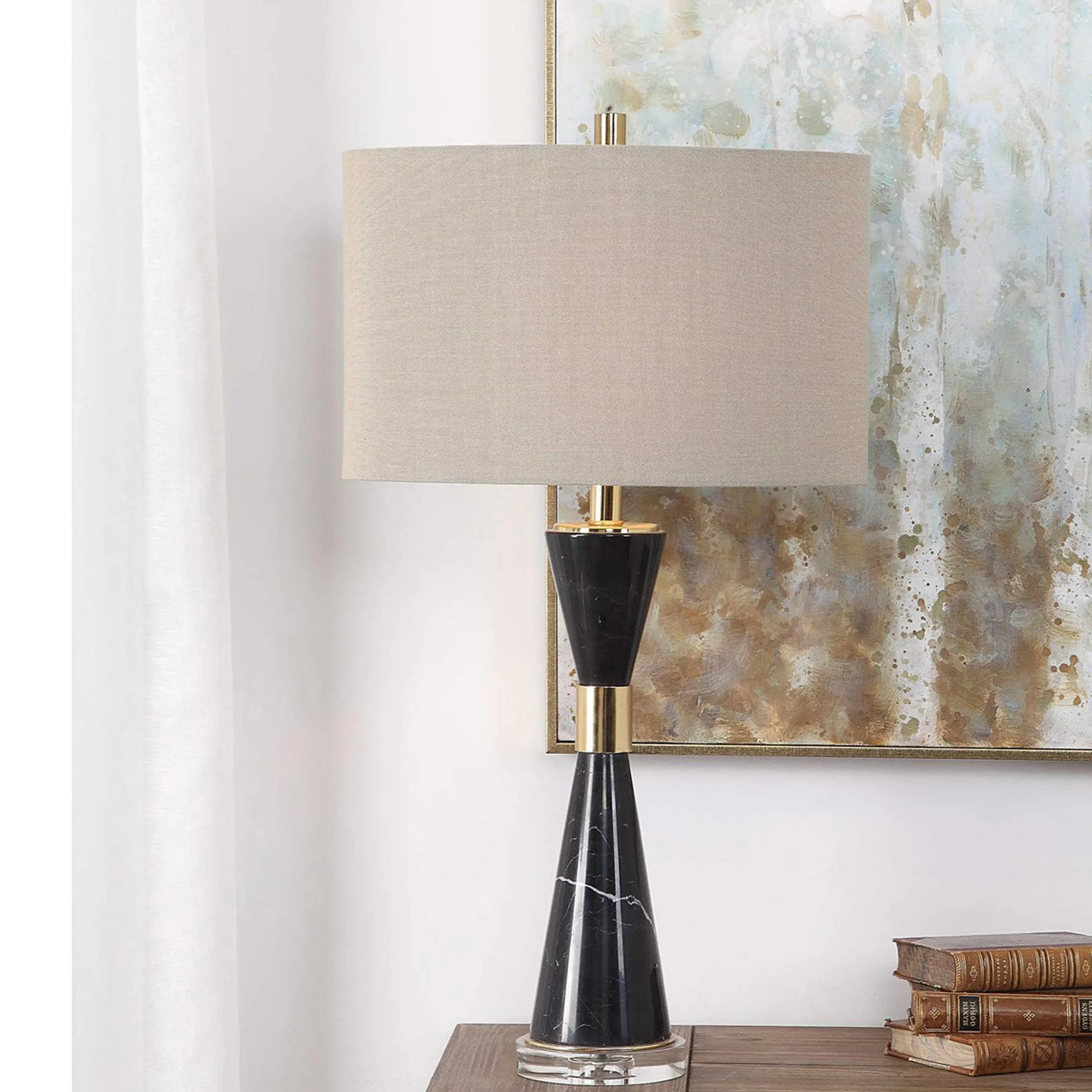 Marble Corset Table Lamp