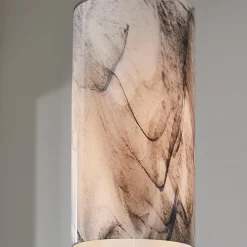Marbled Glass Cylinder Pendant