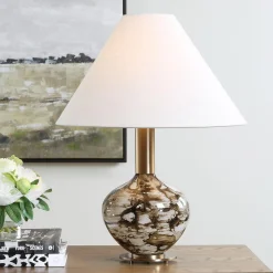 Marbled Mocha Table Lamp