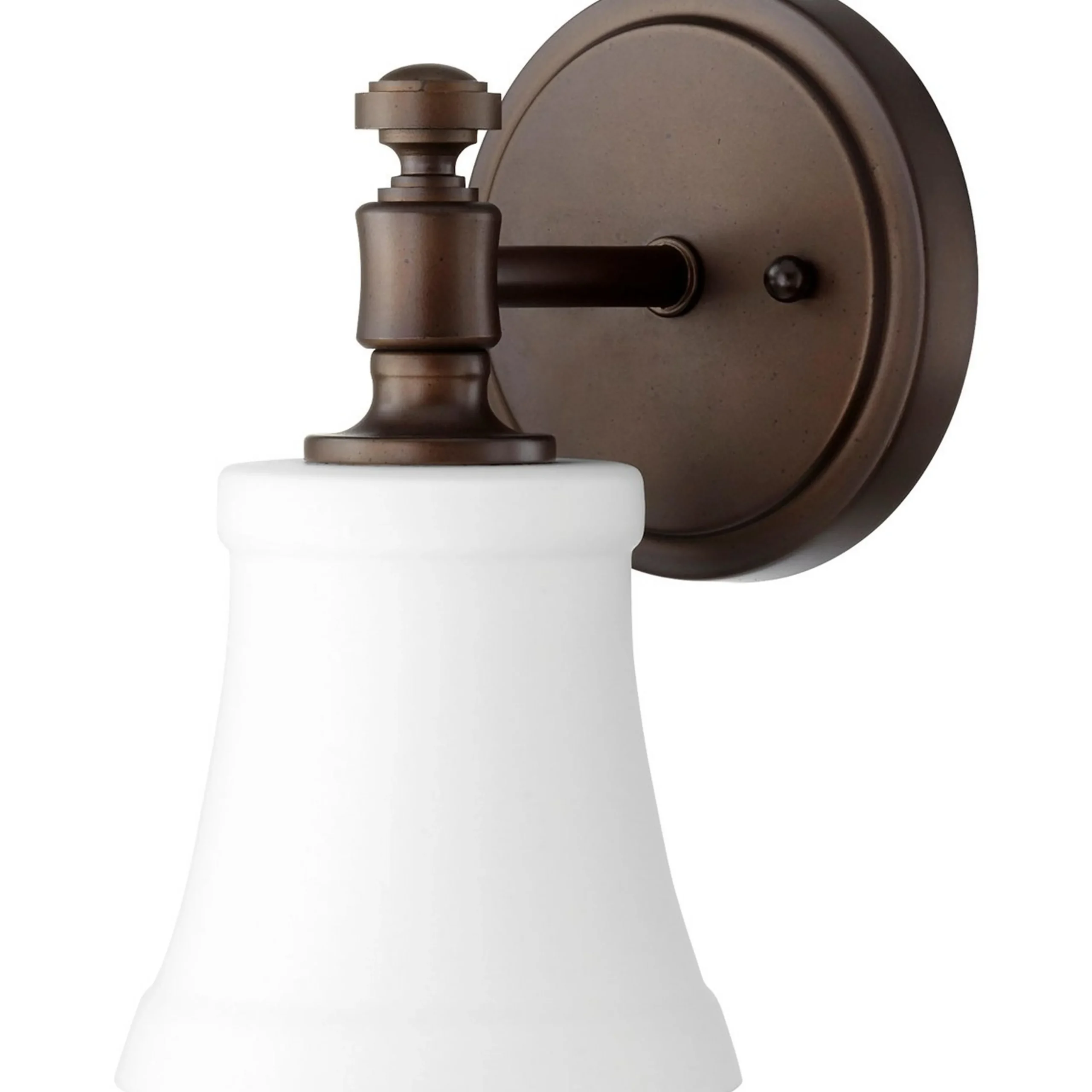 Mercer White Glass Bath Sconce