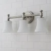 Mercer White Glass Vanity Light - 3 Light