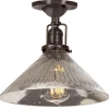 Mercury Glass Cone Industrial Ceiling Light