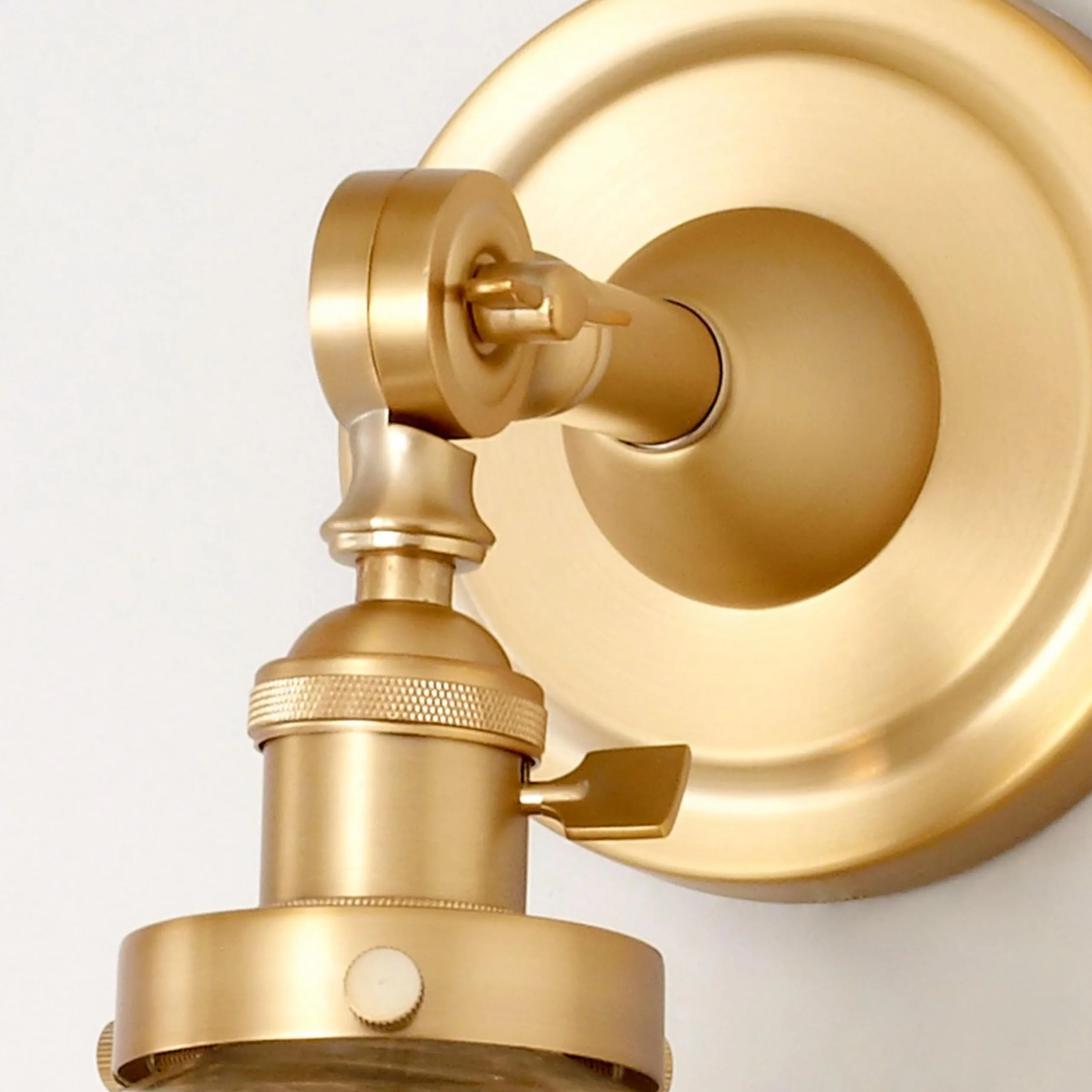 Mercury Glass Dome Single Swivel Swing Arm