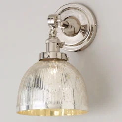 Mercury Glass Dome Single Swivel Swing Arm