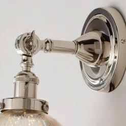 Mercury Glass Dome Single Swivel Swing Arm