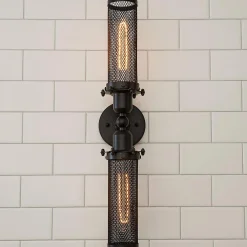 Mesh Double Cylinder Sconce